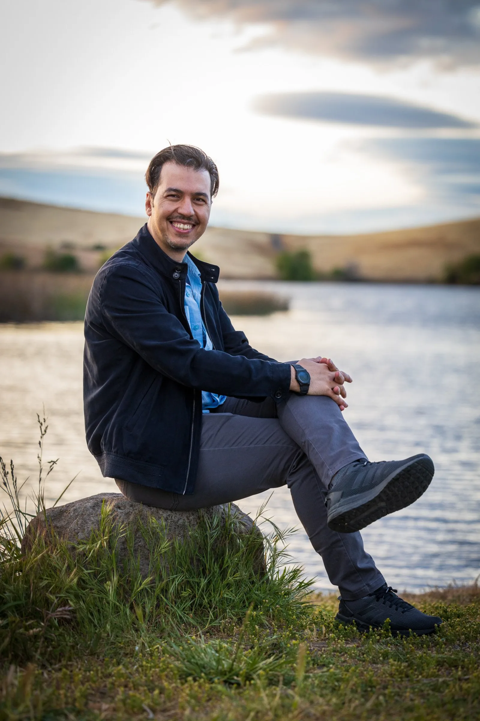 Outdoor professional headshot, SF Peninsula